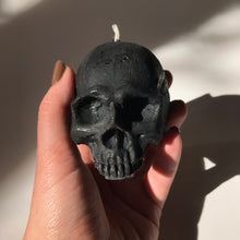 Load image into Gallery viewer, Baba Yaga Beeswax Skull Candle