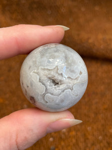 Mini Agate Geode Sphere