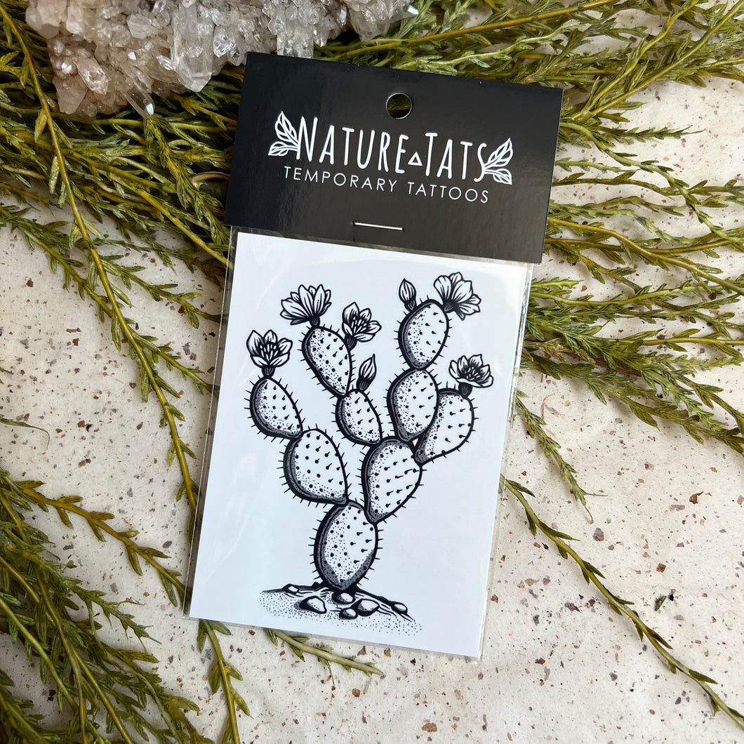 Prickly Pear Cactus Temporary Tattoo