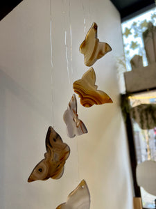 Agate Butterfly Wind Chime