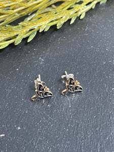Luna Moth Stud Earring - Bronze