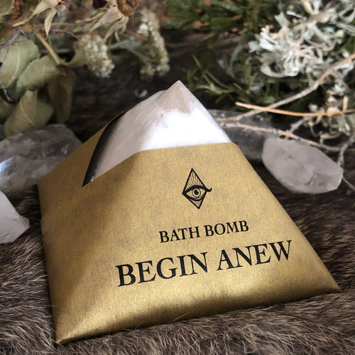Begin Anew Bath Bomb with Crystal