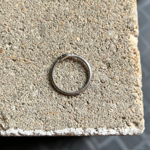 Ouroboros Snake Ring - Sterling Silver