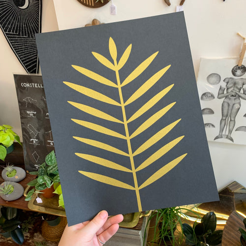 Modern Palm Leaf Print