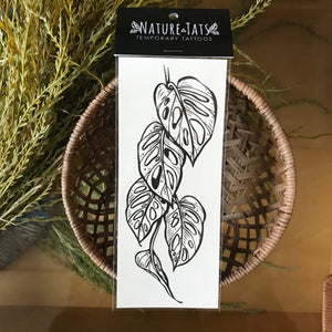 Monstera Vine Temporary Tattoo