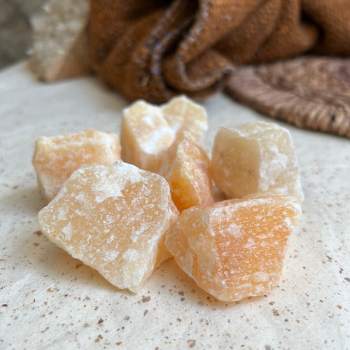 Orange Calcite - Rough