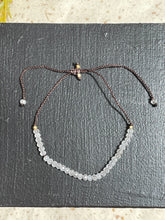 Load image into Gallery viewer, Adjustable Moonstone Bead Bracelet