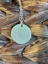 Load image into Gallery viewer, SALE Smiley Necklace - Sterling Silver