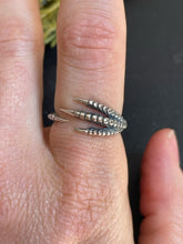 Load image into Gallery viewer, Adjustable Bird Claw Ring - Sterling Silver