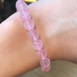 Rose Quartz Bead Bracelet