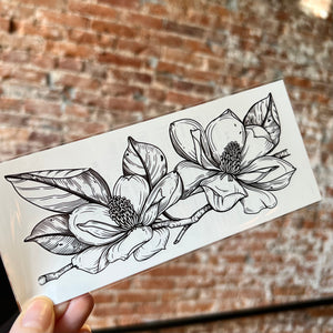 Magnolia Flower Temporary Tattoo