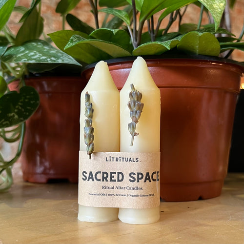 Sacred Space - Small Beeswax Altar Candles
