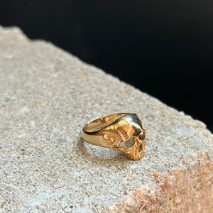 Chunky Skull Ring - Bronze