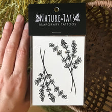 Load image into Gallery viewer, Lavender Twigs Temporary Tattoo