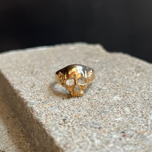 Chunky Skull Ring - Bronze